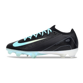 Nike Air Zoom Mercurial Vapor 16 Elite FG Kids' Football Boots - Black, White and Light Blue